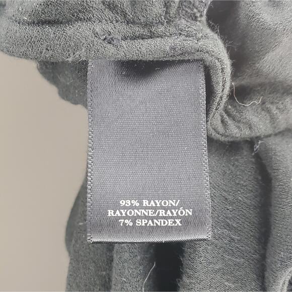 Ann Taylor Black Ruched Top Small - Picture 7 of 8